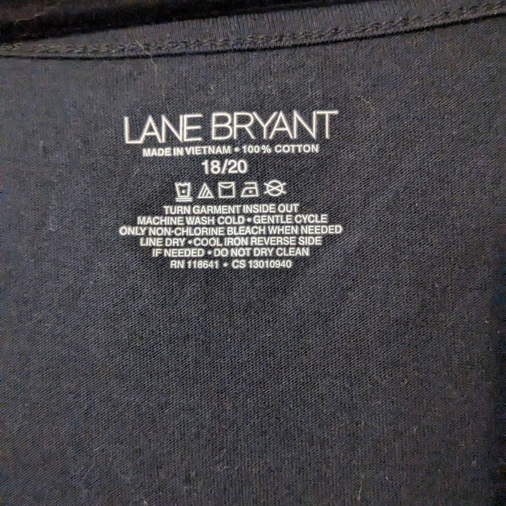 Lane Bryant Black Sequin Tank Top 18/20 - Picture 3 of 5